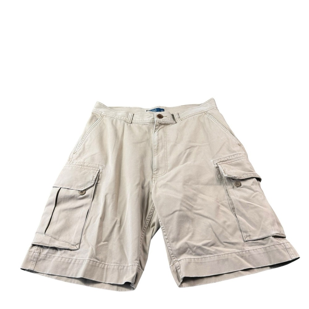 Polo Ralph Lauren Light Brown Cargo Utility Men's VTG Miltary Short Size 35
